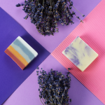 SĂPUN ARTIZANAL CURCUBEU CU LAVANDĂ - imagine 2